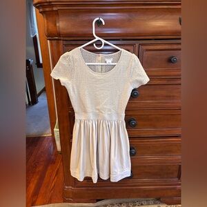Cooperative Cream Lace Fit & Flare Dress Size M Button Back